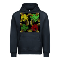 Navy african and leaf seamless pattern Urban Hoodie - BundleAndBundleShop