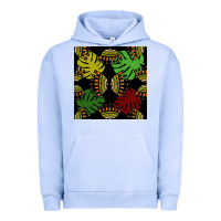 Pigment Grape Ice african and leaf seamless pattern Urban Hoodie - BundleAndBundleShop