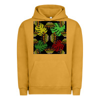 Pigment Peanut Butter african and leaf seamless pattern Urban Hoodie - BundleAndBundleShop