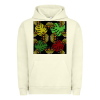 African And Leaf Seamless Pattern Urban Hoodie | Teevron