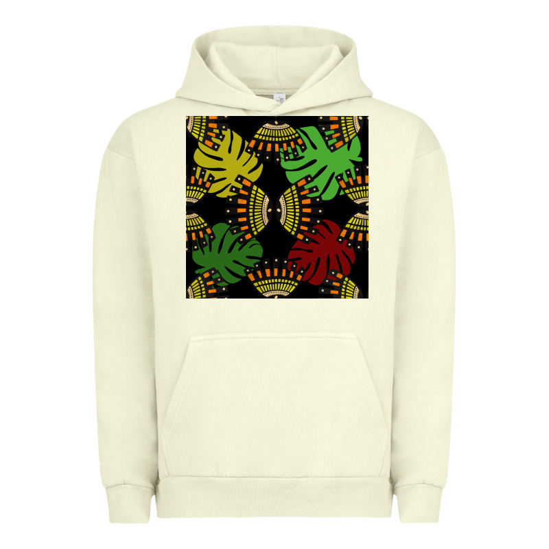 African And Leaf Seamless Pattern Urban Hoodie by BundleAndBundleShop | Teevron