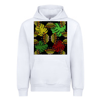 White african and leaf seamless pattern Urban Hoodie - BundleAndBundleShop