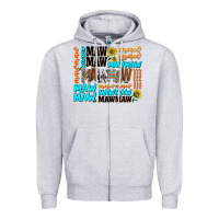 Heather Grey maw maw Zipper Hoodie - AdoDesignShop