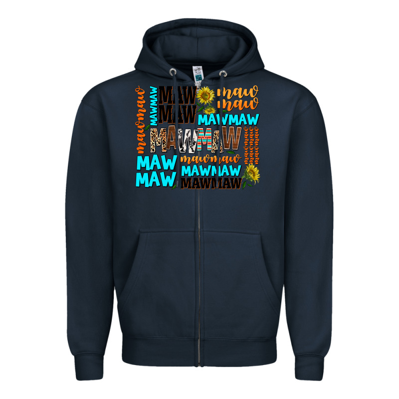 Maw Maw Zipper Hoodie by AdoDesignShop | Teevron