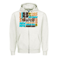 Oatmeal Heather maw maw Zipper Hoodie - AdoDesignShop