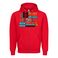 Red maw maw Zipper Hoodie - AdoDesignShop