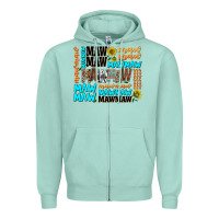 Seafoam maw maw Zipper Hoodie - AdoDesignShop