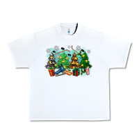 White christmas trees with hockey Urban Heavy Tee - Zillion Design Studio