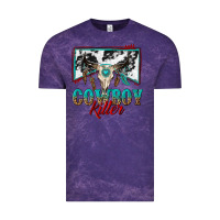 Cloud Purple cowboy killer Vintage Tee - texasbilliewilder