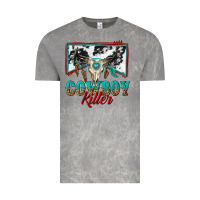 Cloud Rock cowboy killer Vintage Tee - texasbilliewilder