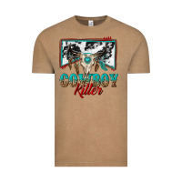 Vintage Coffee cowboy killer Vintage Tee - texasbilliewilder