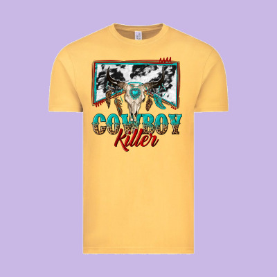 Cowboy Killer Vintage Tee Designed By Texasbilliewilder