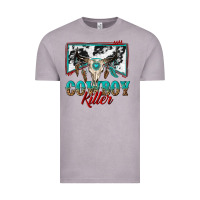 Vintage Zinc cowboy killer Vintage Tee - texasbilliewilder