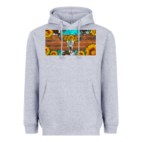 Heather Grey longhorn bull skull license plate Heavyweight Hoodie - Artiststas