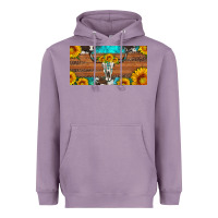 Lavender longhorn bull skull license plate Heavyweight Hoodie - Artiststas