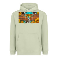 Matcha longhorn bull skull license plate Heavyweight Hoodie - Artiststas