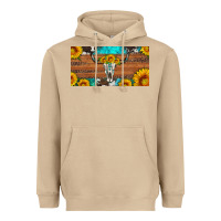 Mushroom longhorn bull skull license plate Heavyweight Hoodie - Artiststas