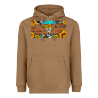 Toasted Coconut longhorn bull skull license plate Heavyweight Hoodie - Artiststas