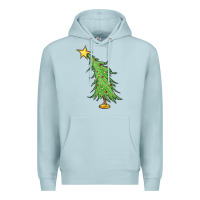 Blue Mist trendy christmas tree Premium Hoodie - MaliasSmallBusiness