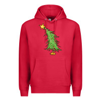 Cardinal trendy christmas tree Premium Hoodie - MaliasSmallBusiness