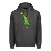 Charcoal Heather trendy christmas tree Premium Hoodie - MaliasSmallBusiness