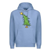 Colony Blue trendy christmas tree Premium Hoodie - MaliasSmallBusiness