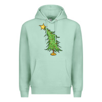 Seafoam trendy christmas tree Premium Hoodie - MaliasSmallBusiness