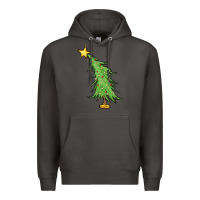 Smoke trendy christmas tree Premium Hoodie - MaliasSmallBusiness