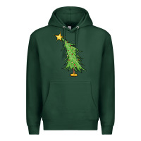 Sports Green trendy christmas tree Premium Hoodie - MaliasSmallBusiness