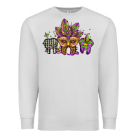 Dove Grey mardi gras teeth dental assistant Premium Sweatshirt - Jasminsmagicworld