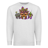 Oatmeal Heather mardi gras teeth dental assistant Premium Sweatshirt - Jasminsmagicworld