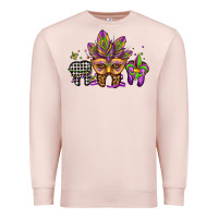 Pale Pink mardi gras teeth dental assistant Premium Sweatshirt - Jasminsmagicworld
