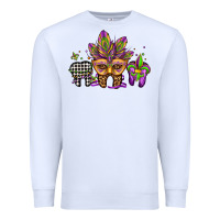 White mardi gras teeth dental assistant Premium Sweatshirt - Jasminsmagicworld