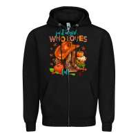 Black jusr a girl who loves fall  cowgirl Zipper Hoodie - AdoDesignShop