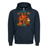 Navy jusr a girl who loves fall  cowgirl Zipper Hoodie - AdoDesignShop
