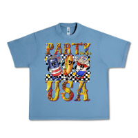 Pebble Blue party in the usa with leopard Urban Heavy Tee - texasbilliewilder