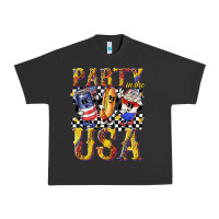 Pigment Black party in the usa with leopard Urban Heavy Tee - texasbilliewilder