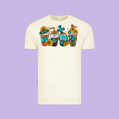 Cross Coffee Cups Vintage Tee Designed By Texasbilliewilder