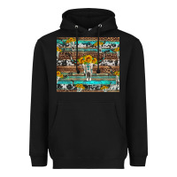 Black longhorn bull skull cowhide leopard turquoise Heavyweight Hoodie - Artiststas