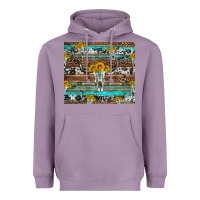 Lavender longhorn bull skull cowhide leopard turquoise Heavyweight Hoodie - Artiststas