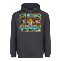 Smoke longhorn bull skull cowhide leopard turquoise Heavyweight Hoodie - Artiststas