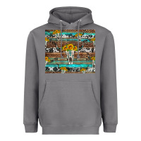 Storm longhorn bull skull cowhide leopard turquoise Heavyweight Hoodie - Artiststas