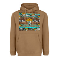Toasted Coconut longhorn bull skull cowhide leopard turquoise Heavyweight Hoodie - Artiststas