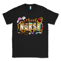 Black school nurse Classic Tee - CowhideDigitalArt