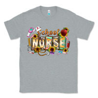 Heather Grey school nurse Classic Tee - CowhideDigitalArt