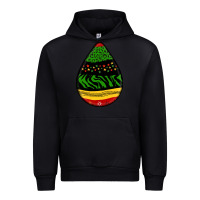 Black teardrop african pattern Urban Hoodie - BundleAndBundleShop