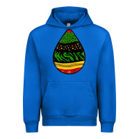 Cobalt teardrop african pattern Urban Hoodie - BundleAndBundleShop