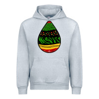Heather Grey teardrop african pattern Urban Hoodie - BundleAndBundleShop