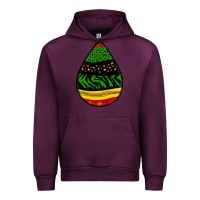 Mauve Wine teardrop african pattern Urban Hoodie - BundleAndBundleShop