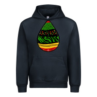 Navy teardrop african pattern Urban Hoodie - BundleAndBundleShop